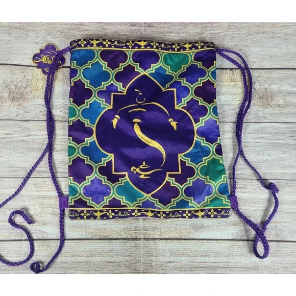 Disney Aladdin Genie Drawstring Cinch Bag The Broadway Musical - Picture 1 of 3